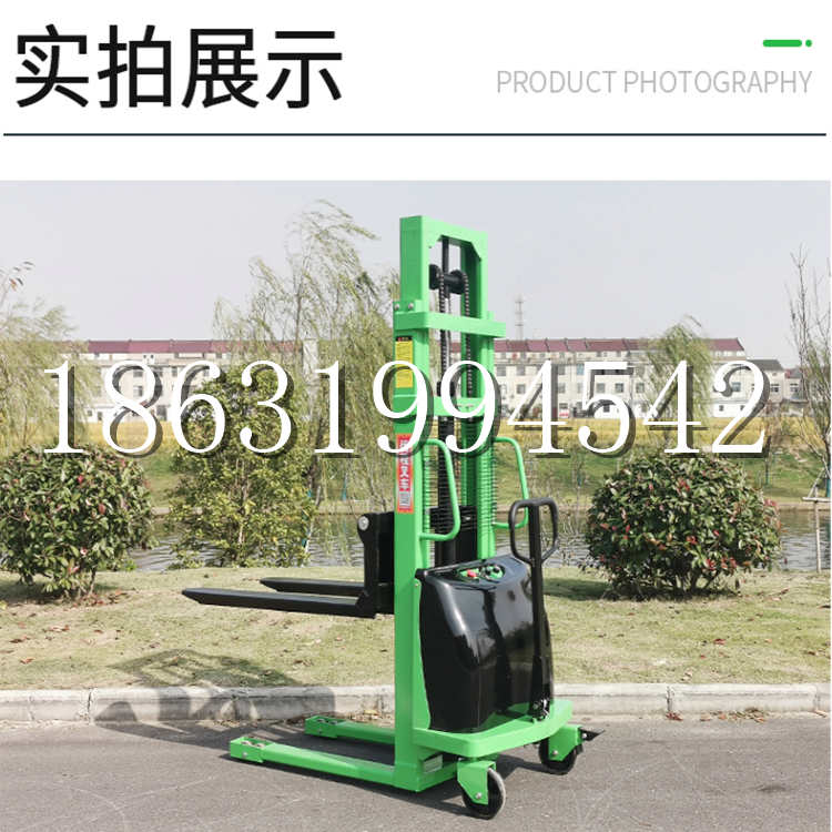 白银市电动叉车堆高车液压铲车电瓶1吨2吨站驾步行式小型全自动叉车